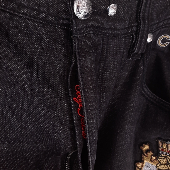 Coogi Australia Jeans Men's 42 x 35 Black Anchor Hip Hop Baggy Urban Embroidered - Picture 10 of 16